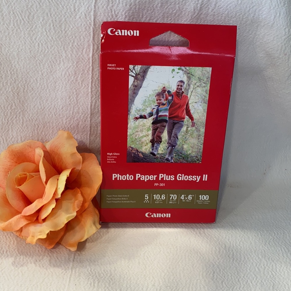 Cannon Photo Paper Glossy II 4" X 6" 100 Sheets
